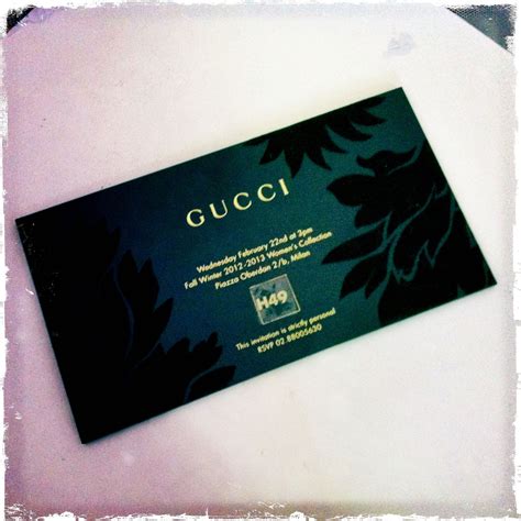 gucci business card